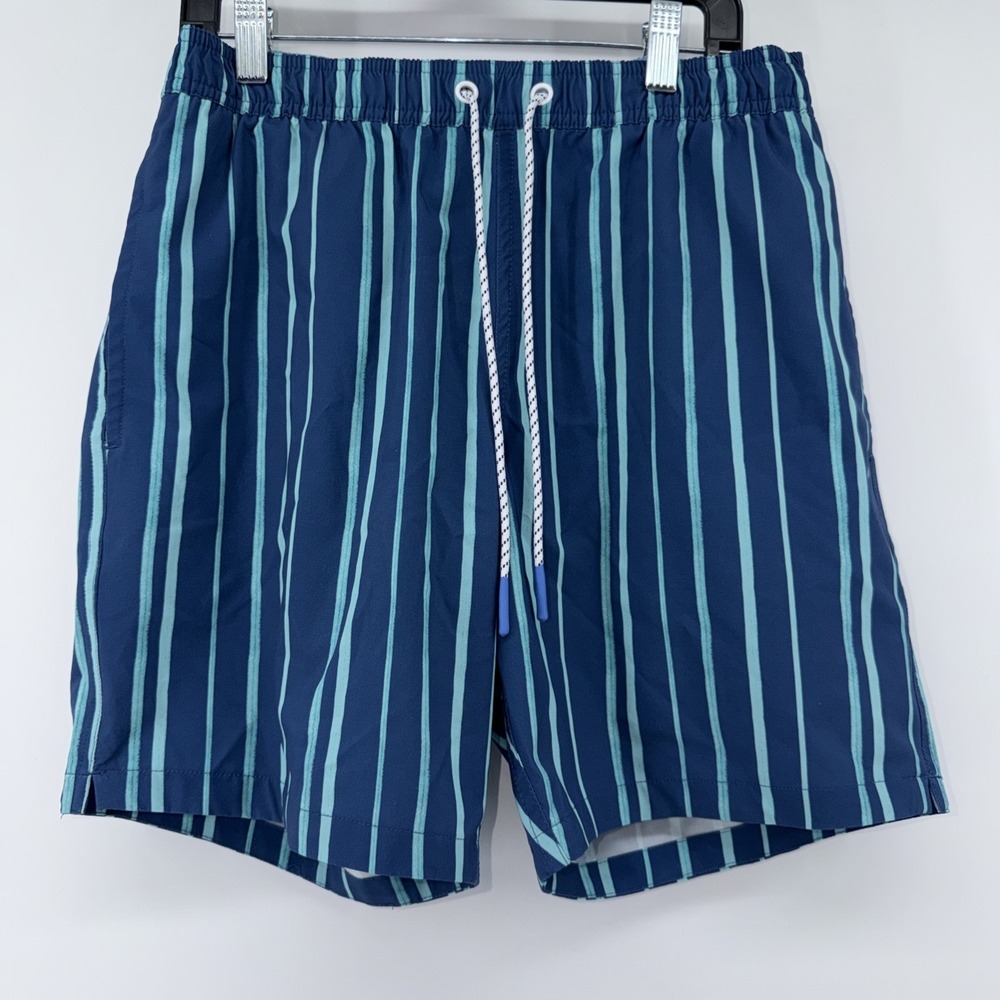 BONOBOS Swim Trunks Mens‎ Small Pink Striped Drawstring 7" Beach Pool Mesh Lined